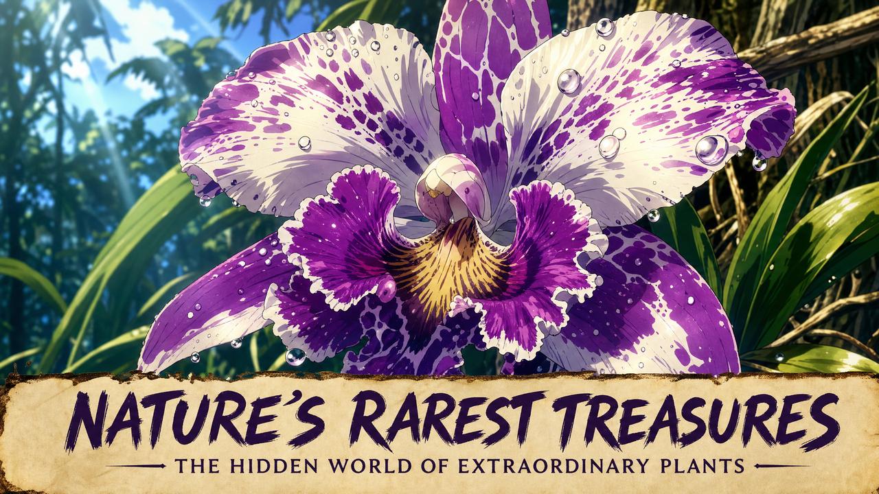 国产一区稀有兰花植物视频教程